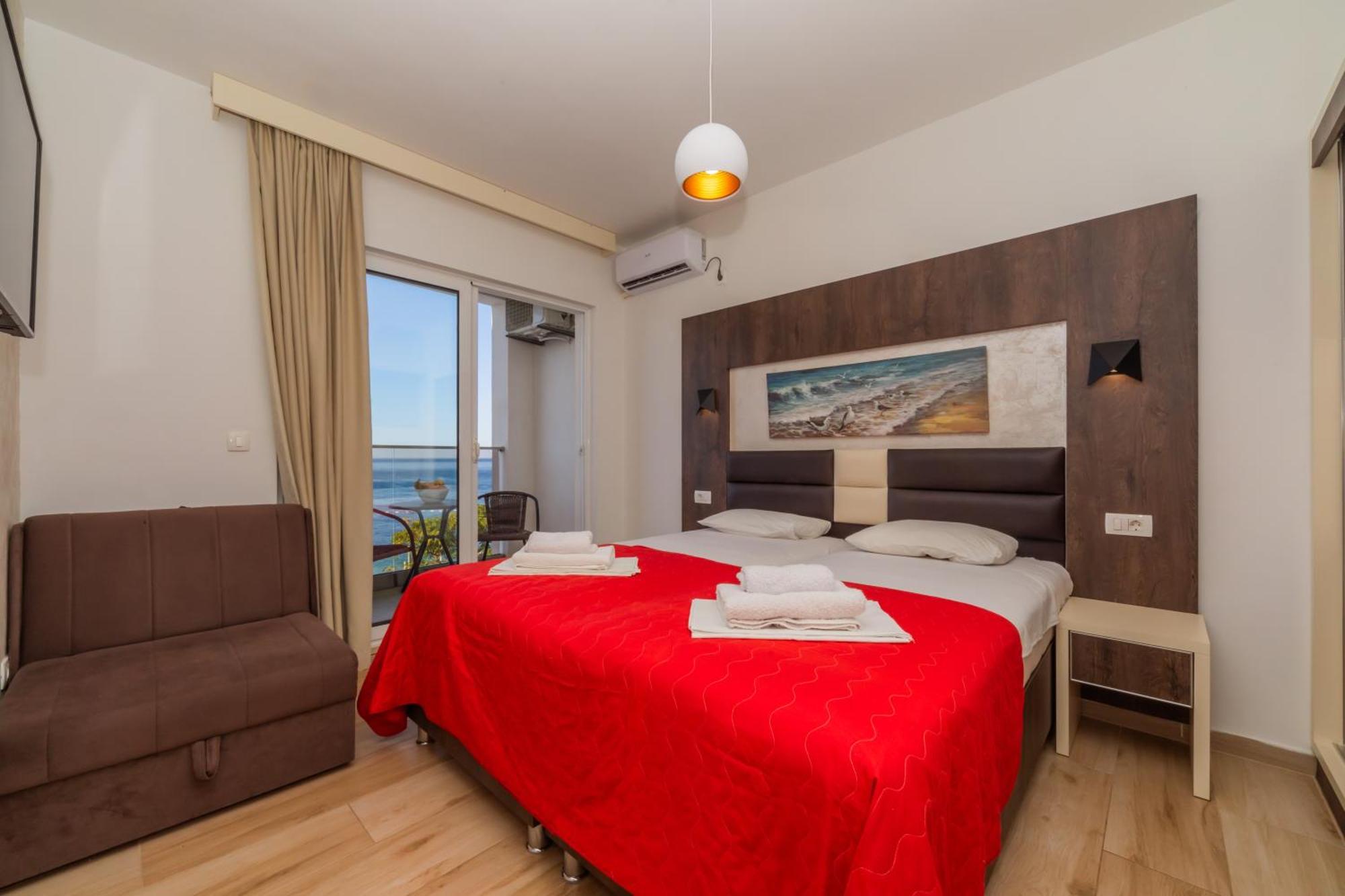 David Lux Beach Rooms Dobra Voda Bagian luar foto